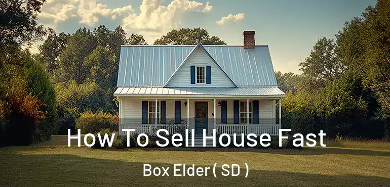  How To Sell House Fast Box Elder ( SD )